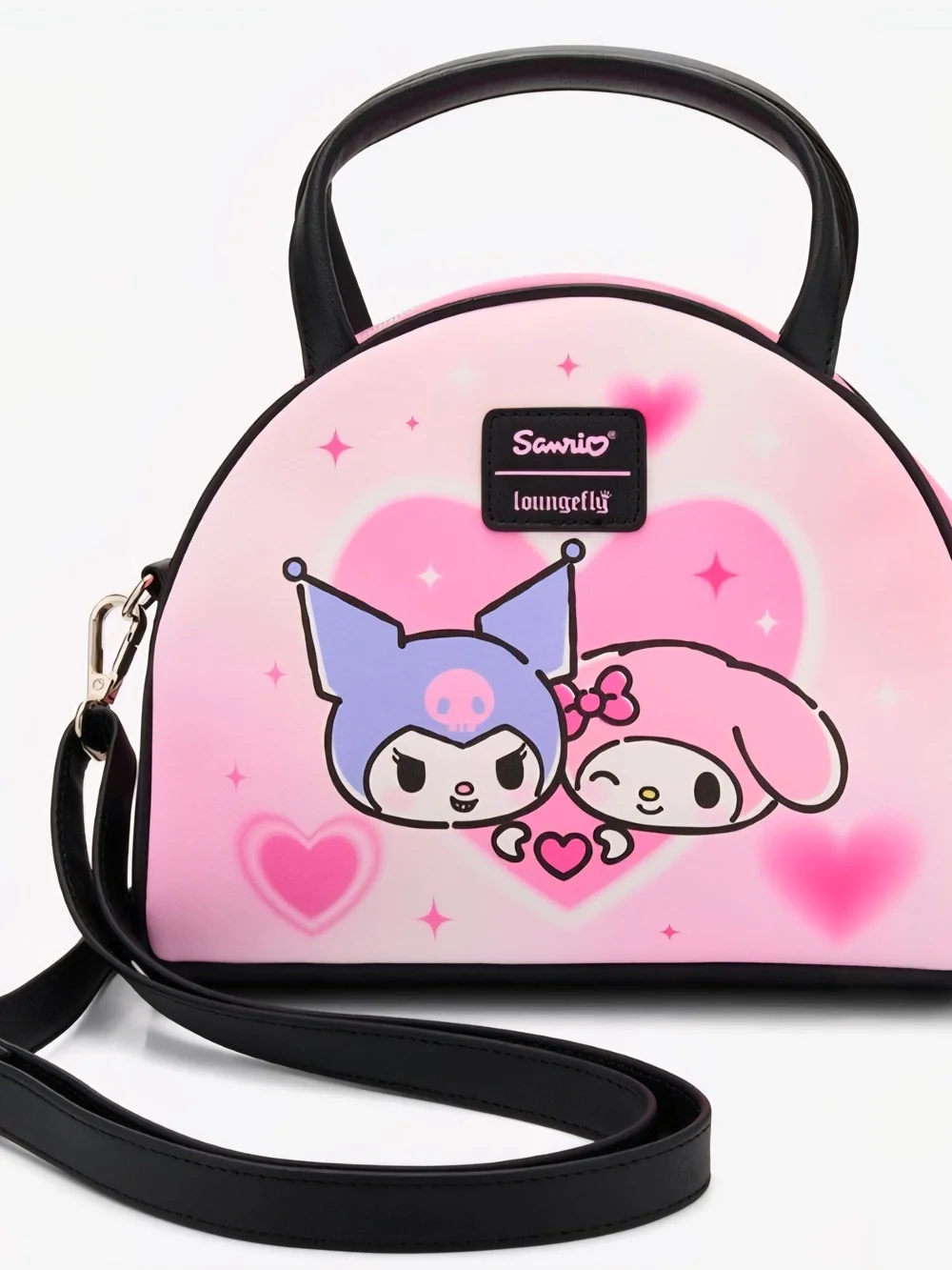 Loungefly Sanrio My Melody & Kuromi Pink Crossbody Bag. NWT